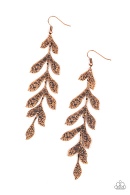 paparazzi-accessories-lead-from-the-frond-copper-earrings