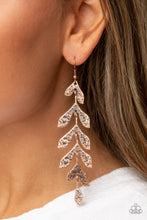 Load image into Gallery viewer, Lead From the FROND - Copper Earrings - Paparazzi Jewelry
