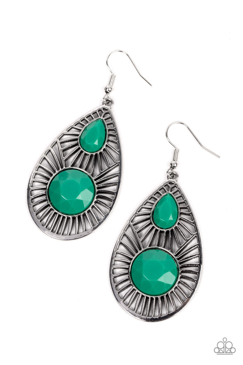 paparazzi-accessories-prima-donna-diva-green-earrings