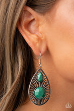 Load image into Gallery viewer, Prima Donna Diva - Green Earrings - Paparazzi Jewelry

