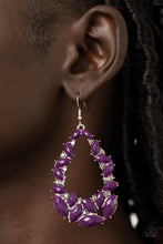 Load image into Gallery viewer, Tenacious Treasure - Purple Earrings - Paparazzi Jewelry
