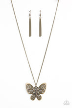 Load image into Gallery viewer, paparazzi-accessories-butterfly-boutique-brass-necklace

