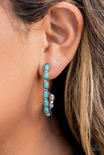 Load image into Gallery viewer, Kick Up a SANDSTORM - Blue Earrings - Paparazzi Jewelry
