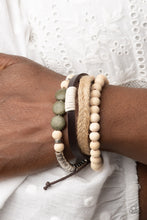 Load image into Gallery viewer, DRIFTER Away - Green Bracelet - Paparazzi Jewelry
