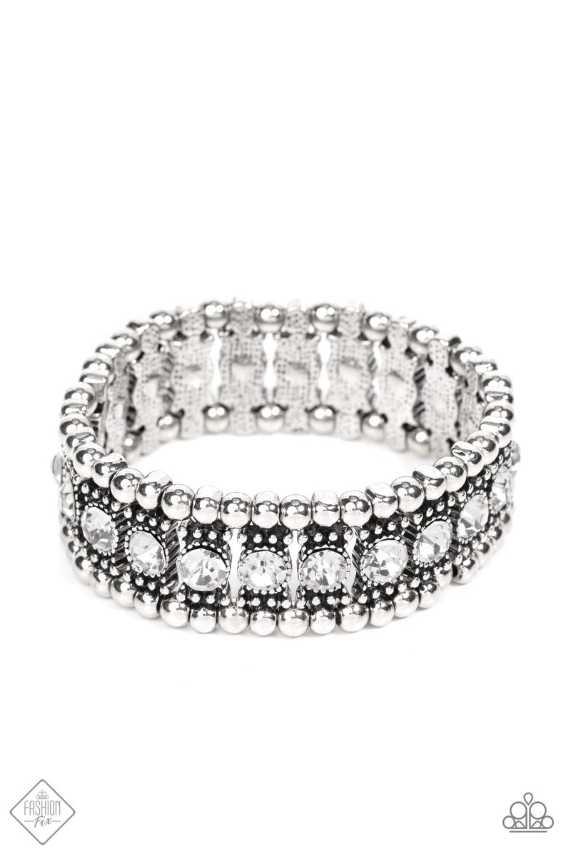 paparazzi-accessories-ritzy-reboot-white-bracelet