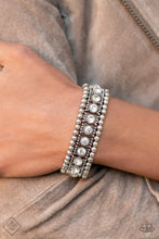 Load image into Gallery viewer, Ritzy Reboot - White Bracelet - Paparazzi Jewelry
