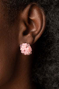 Bunches of Bubbly - Pink Post Earrings - Paparazzi Jewelry