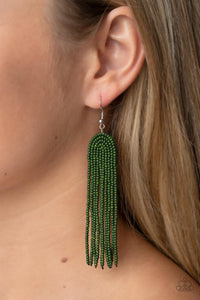 Right as RAINBOW - Green Earrings - Paparazzi Jewelry