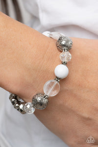 Pretty Persuasion - White Bracelet - Paparazzi Jewelry