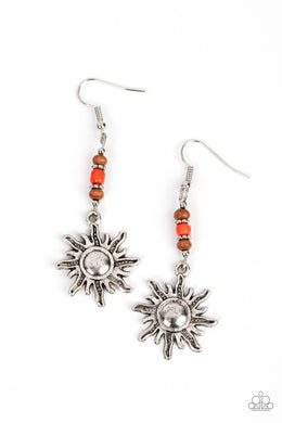 paparazzi-accessories-sunshiny-days-orange-earrings
