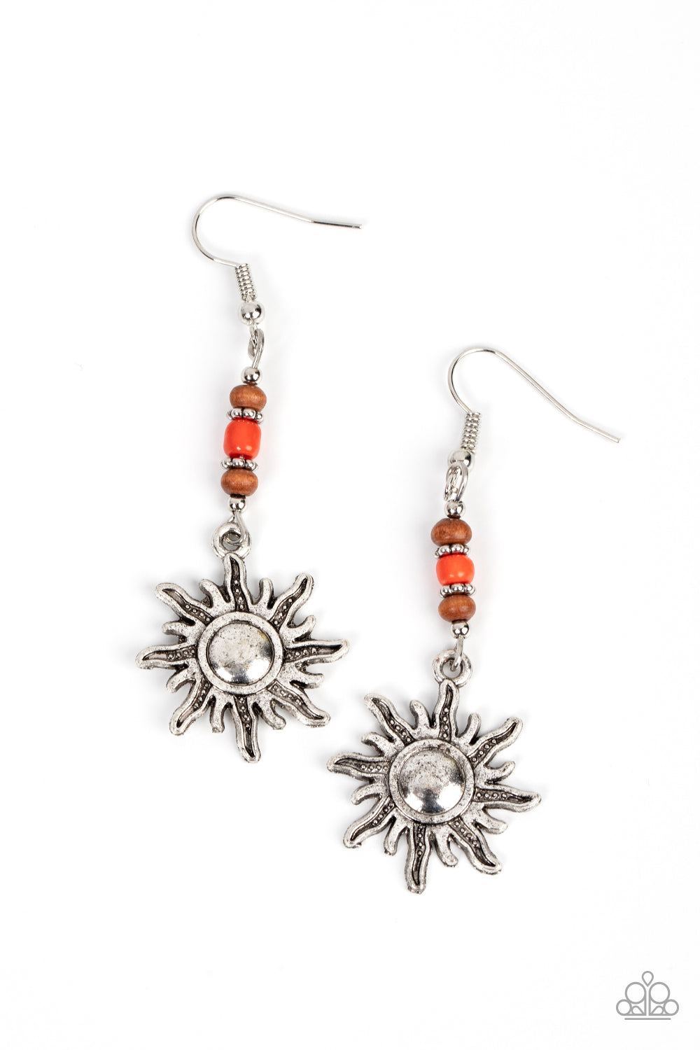 paparazzi-accessories-sunshiny-days-orange-earrings