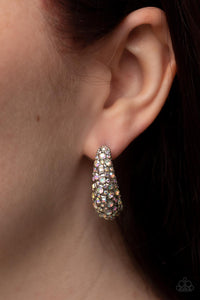 Glamorously Glimmering - Multi Earrings - Paparazzi Jewelry