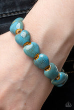 Load image into Gallery viewer, GLAZE a Trail - Blue Bracelet - Paparazzi Jewelry
