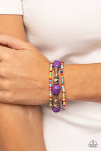 Load image into Gallery viewer, Confidently Crafty - Purple Bracelet - Paparazzi Jewelry

