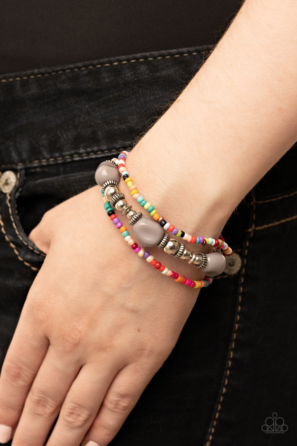 Confidently Crafty - Silver Bracelet - Paparazzi Jewelry