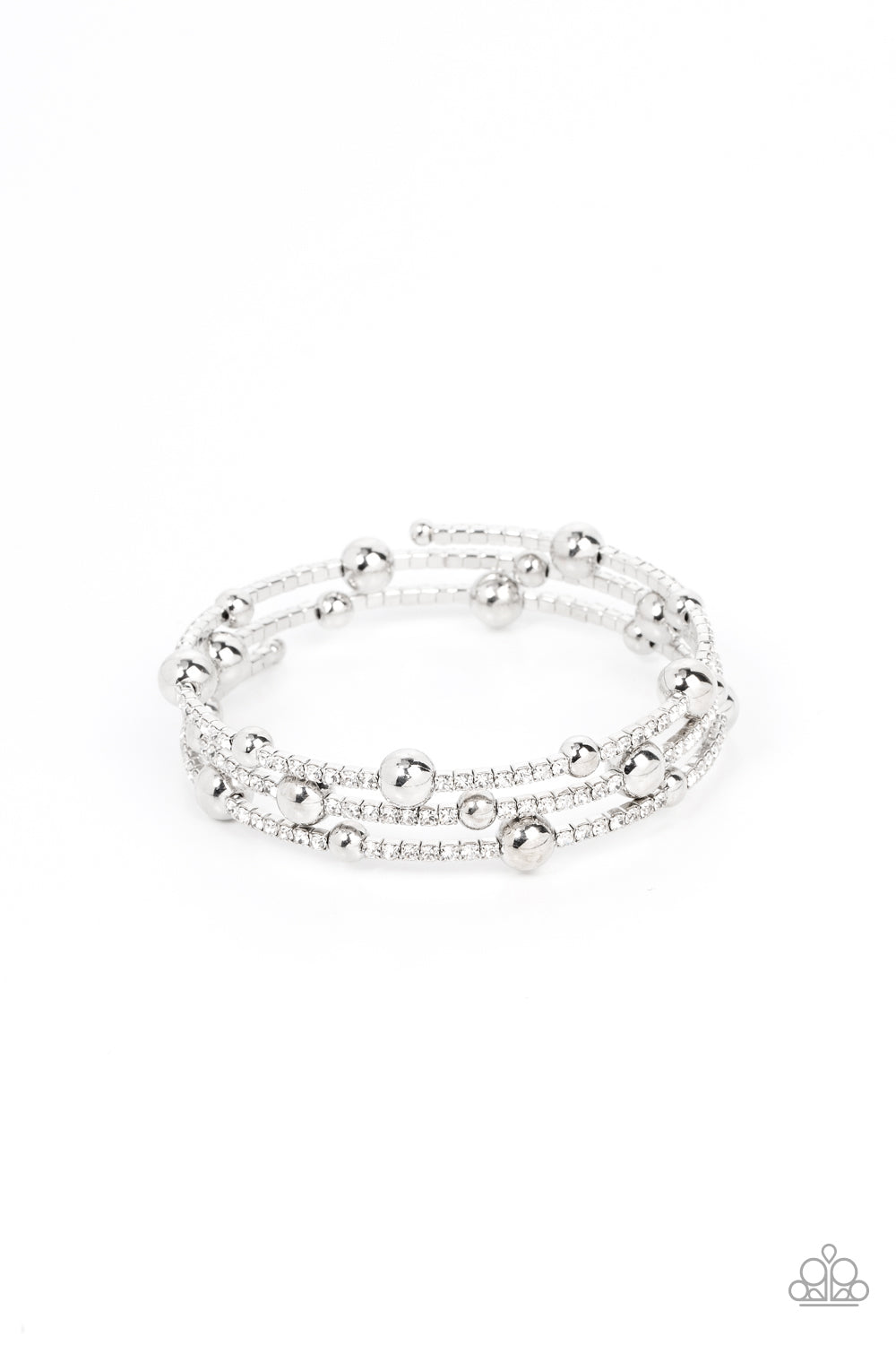 paparazzi-accessories-spontaneous-shimmer-white-bracelet