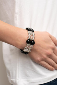 Timelessly Tea Party - Black Bracelet - Paparazzi Jewelry