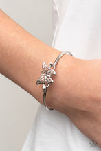 Load image into Gallery viewer, Did I FLUTTER? - Silver Bracelet - Paparazzi Jewelry
