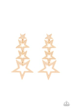 Load image into Gallery viewer, paparazzi-accessories-superstar-crescendo-gold-post earrings
