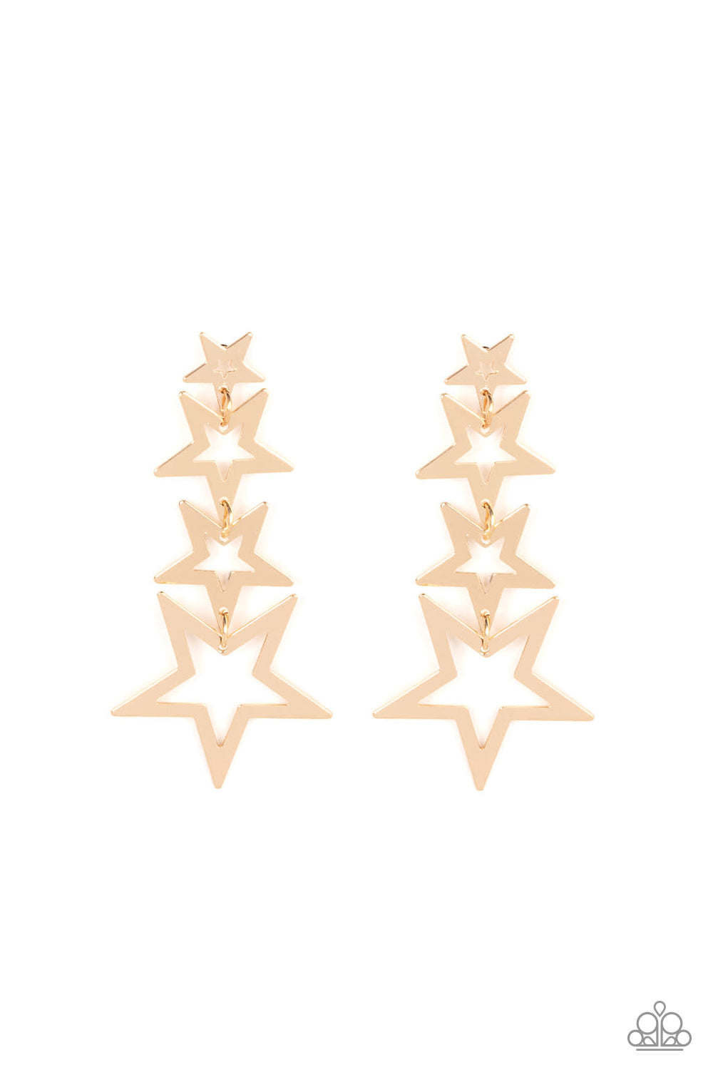paparazzi-accessories-superstar-crescendo-gold-post earrings