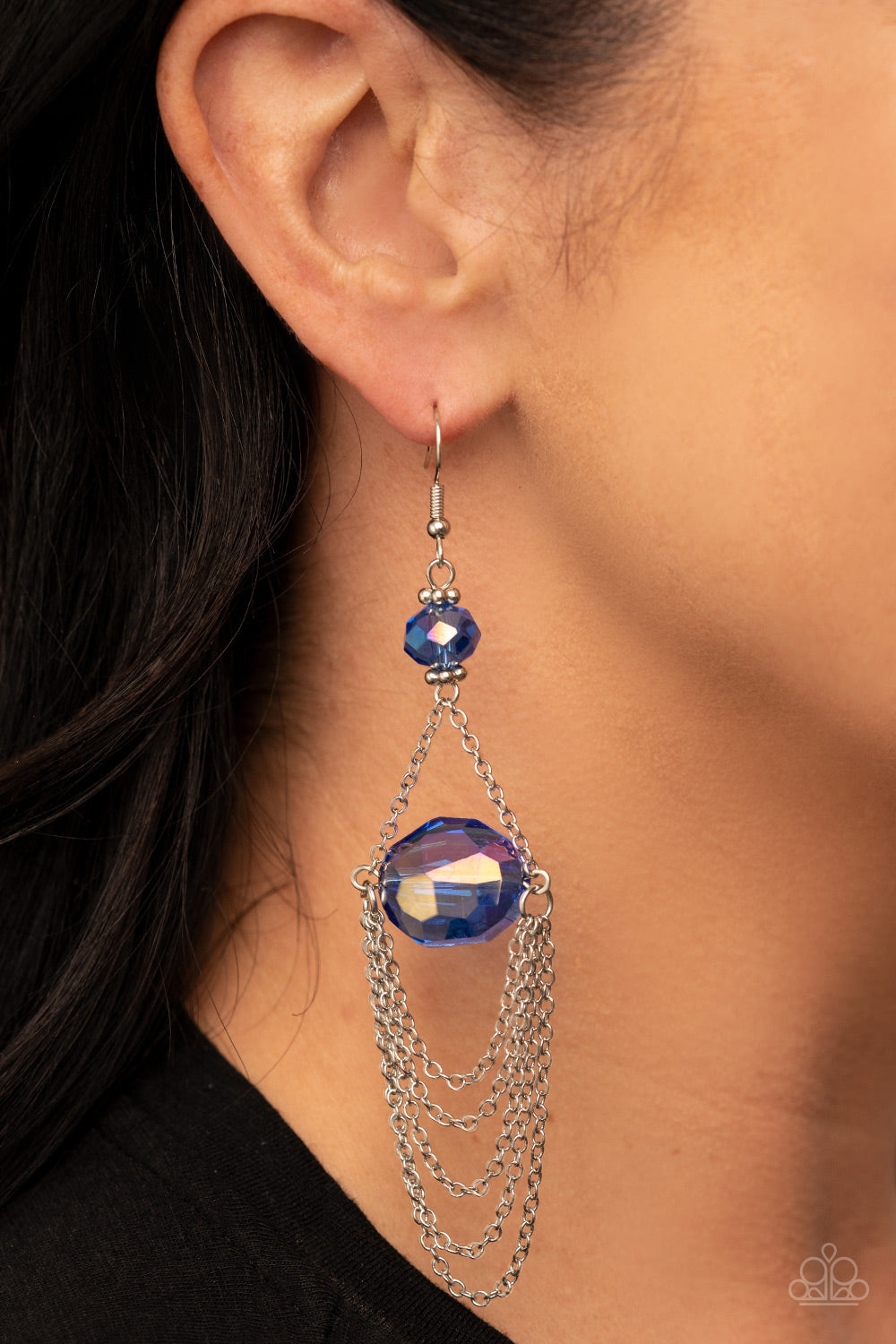 Ethereally Extravagant - Blue Earrings - Paparazzi Jewelry