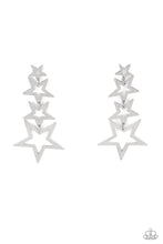 Load image into Gallery viewer, paparazzi-accessories-superstar-crescendo-silver-post earrings
