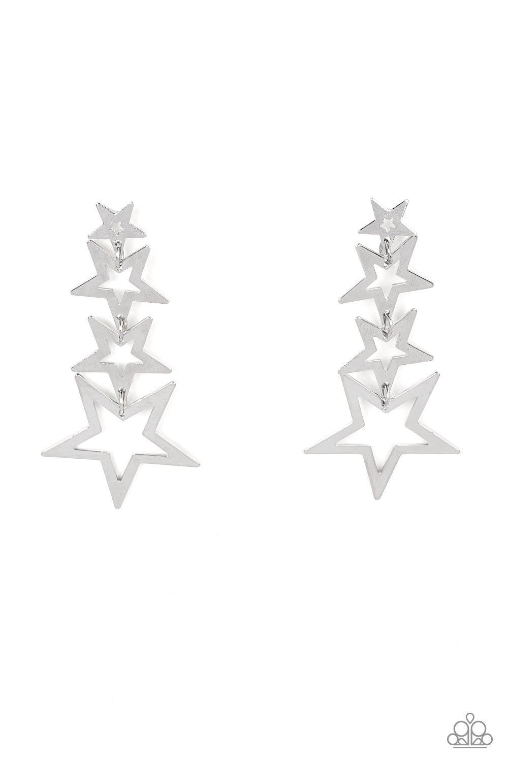 paparazzi-accessories-superstar-crescendo-silver-post earrings