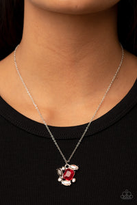 Prismatic Projection - Red Necklace - Paparazzi Jewelry