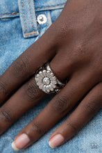 Load image into Gallery viewer, Roadside Daisies - Silver Ring - Paparazzi Jewelry
