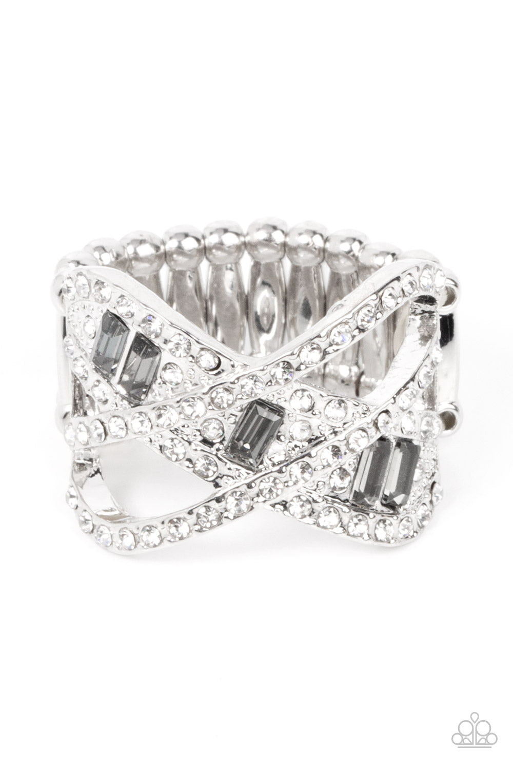 paparazzi-accessories-triple-threat-twinkle-silver-ring
