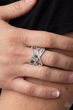 Load image into Gallery viewer, Triple Threat Twinkle - Silver Ring - Paparazzi Jewelry
