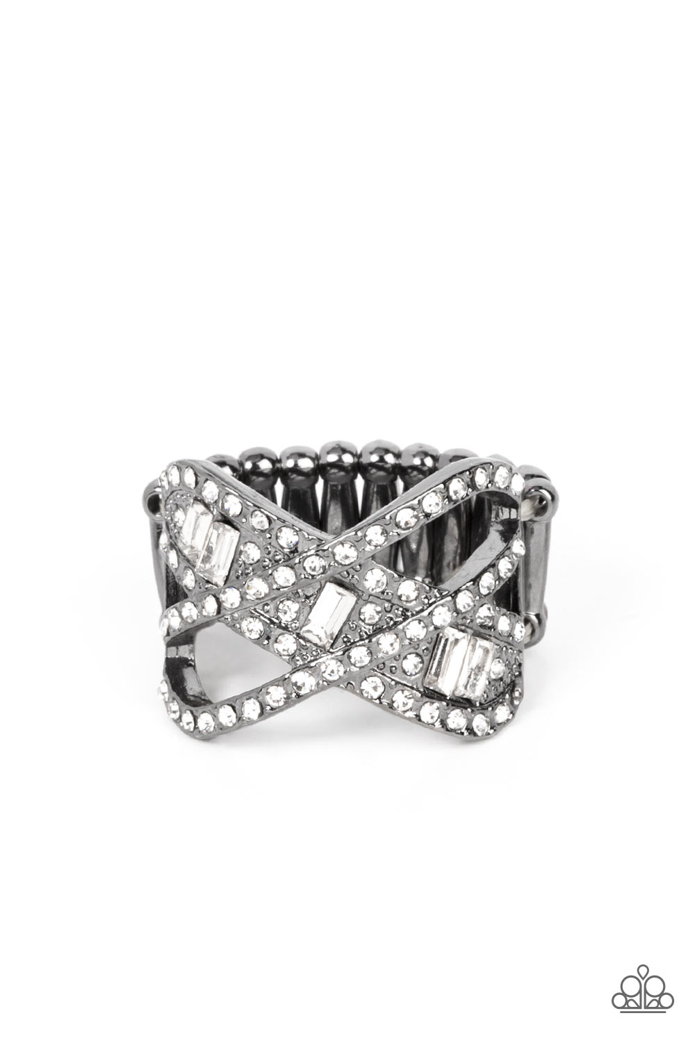 paparazzi-accessories-triple-threat-twinkle-black-ring
