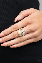 Load image into Gallery viewer, SELFIE-Made Millionaire - Gold Ring - Paparazzi Jewelry
