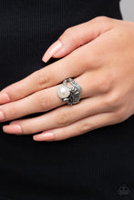 Load image into Gallery viewer, SELFIE-Made Millionaire - Silver Ring - Paparazzi Jewelry
