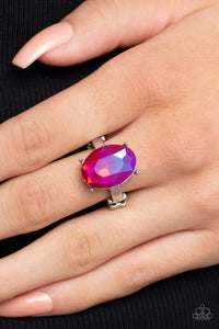 Updated Dazzle - Pink Ring - Paparazzi Jewelry