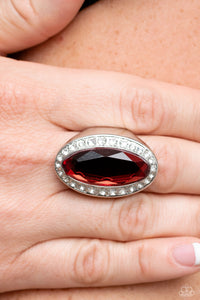 Believe in Bling - Red Ring - Paparazzi Jewelry