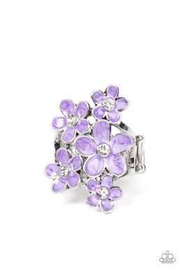 paparazzi-accessories-boastful-blooms-purple-ring