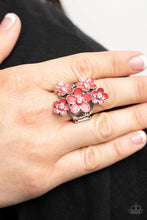 Load image into Gallery viewer, Boastful Blooms - Red Ring - Paparazzi Jewelry
