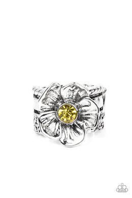 paparazzi-accessories-prismatically-petunia-yellow-ring