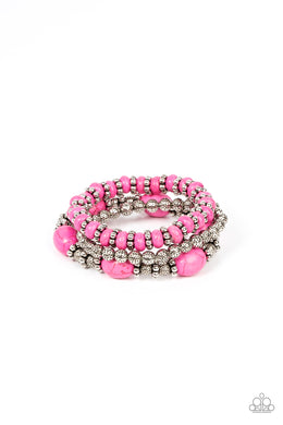 paparazzi-accessories-take-by-sandstorm-pink-bracelet