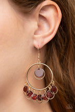 Load image into Gallery viewer, Cabana Charm - Brown Earrings - Paparazzi Jewelry

