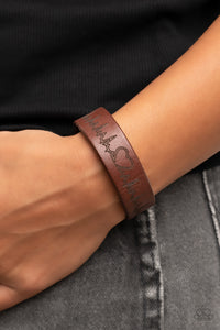 Haute Heartbeat - Brown Bracelet - Paparazzi Jewelry