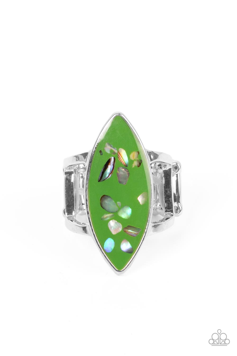 paparazzi-accessories-oceanic-odyssey-green-ring