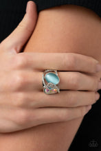 Load image into Gallery viewer, SELFIE-Indulgence - Blue Ring - Paparazzi Jewelry
