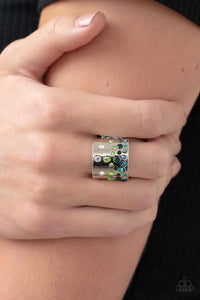 Sizzling Sultry - Green Ring - Paparazzi Jewelry