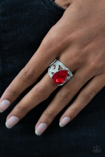 Load image into Gallery viewer, Kinda a Big Deal - Red Ring - Paparazzi Jewelry
