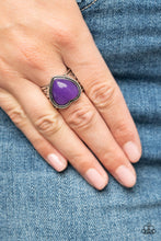 Load image into Gallery viewer, Stone Age Admirer - Purple Ring - Paparazzi Jewelry

