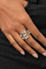 Load image into Gallery viewer, Ethereal Escapade - Yellow Ring - Paparazzi Jewelry
