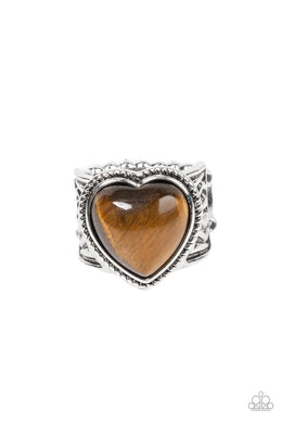 paparazzi-accessories-stone-age-admirer-brown-ring