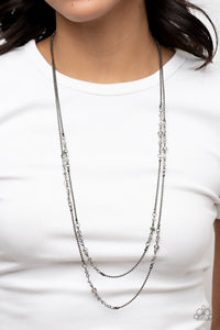 Petitely Prismatic - Black Necklace - Paparazzi Jewelry